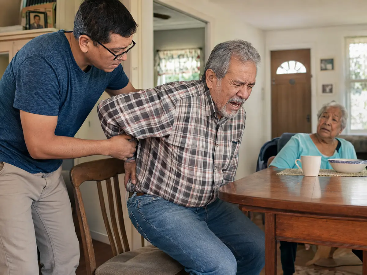 At 2:18 A.M., Marianne Realized Her Husband Could Not Help Her Back Up — editorial visual